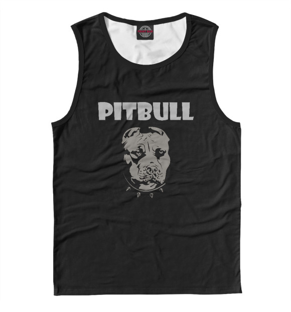 Майка для мальчика с изображением PITBULL цвета Белый