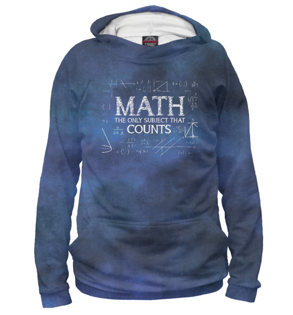 Худи для мальчика с изображением Algebra Science Geek Calcul цвета Белый