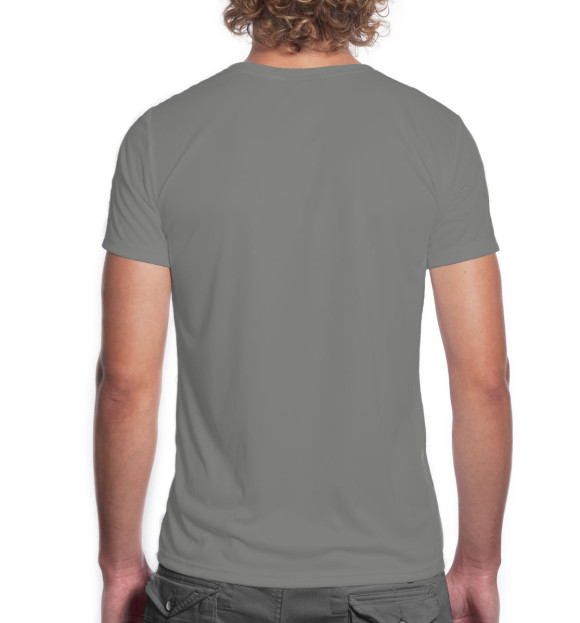 Мужская футболка с изображением Пауэрлифтинг цвета Белый