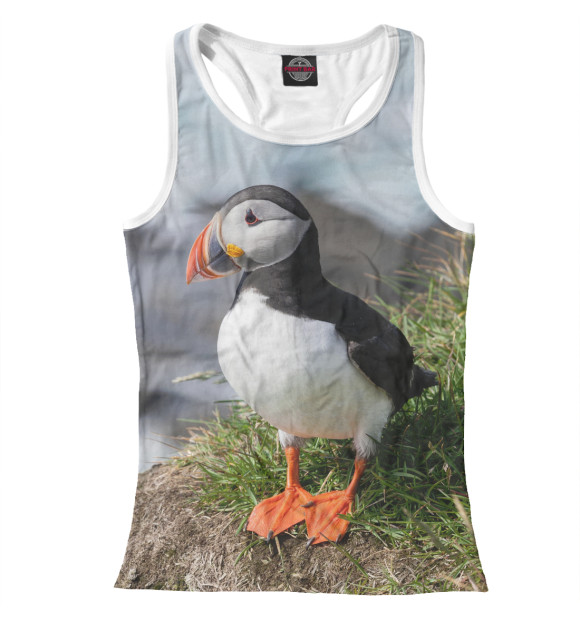 Женская майка-борцовка с изображением Тупик цвета Белый