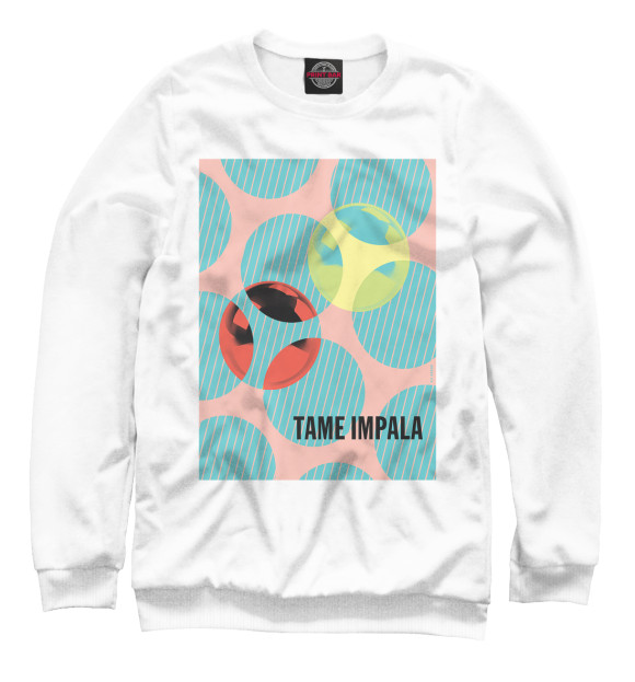 Женский свитшот с изображением Tame Impala цвета Белый