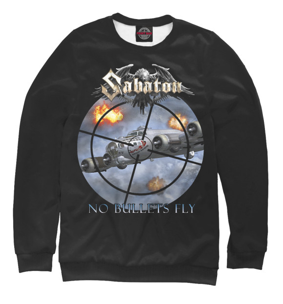 Свитшот для мальчиков с изображением Sabaton цвета Белый