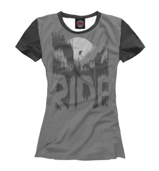 Женская футболка Ski Ride