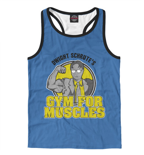 

Майки борцовки Print Bar, Белый, Gym for Muscles