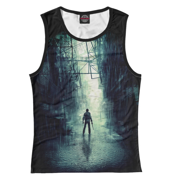 Майка для девочки с притом Memories цвета Белый Майка для девочки с изображением Memories цвета Белый