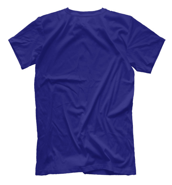 Мужская футболка с изображением Химия Нанопуты Синий фон цвета Белый