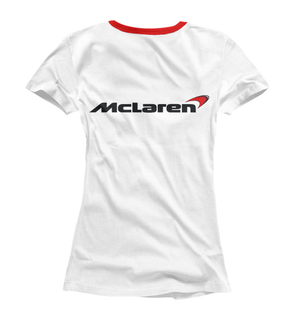 Футболка для девочек с притом McLaren цвета Белый Футболка для девочек с изображением McLaren цвета Белый