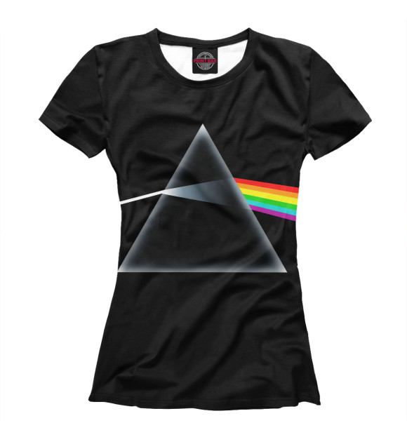 Женская футболка с изображением Pink Floyd цвета Белый