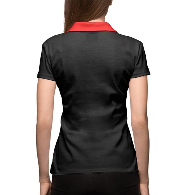 Женское поло с изображением Super Saiyan цвета Белый