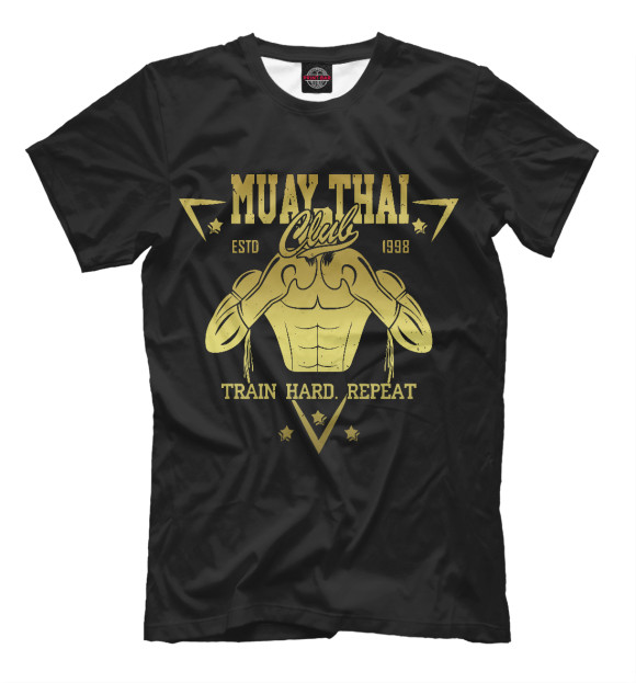 Футболка для мальчиков с изображением Muay Thai цвета Белый