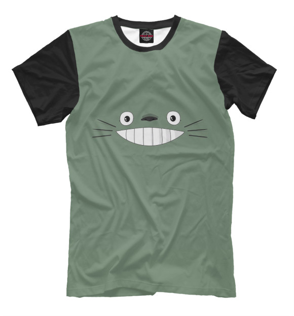 Мужская футболка с изображением Studio Ghibli цвета Серый