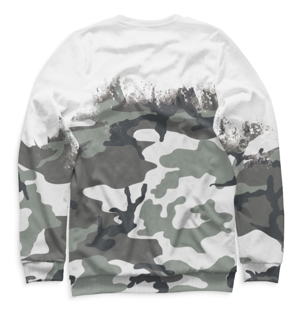 Мужской свитшот с изображением Баста цвета Белый