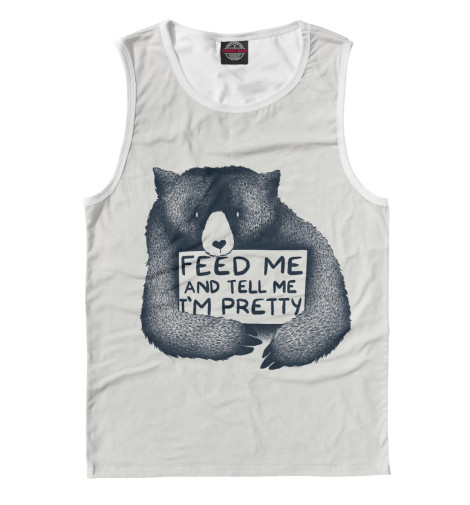 

Майки Print Bar, Белый, Feed me!