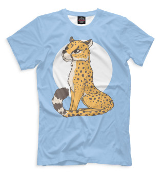 Мужская футболка Нарисованный гепард