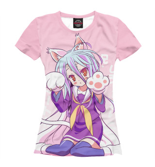Женская футболка No Game No Life. Широ
