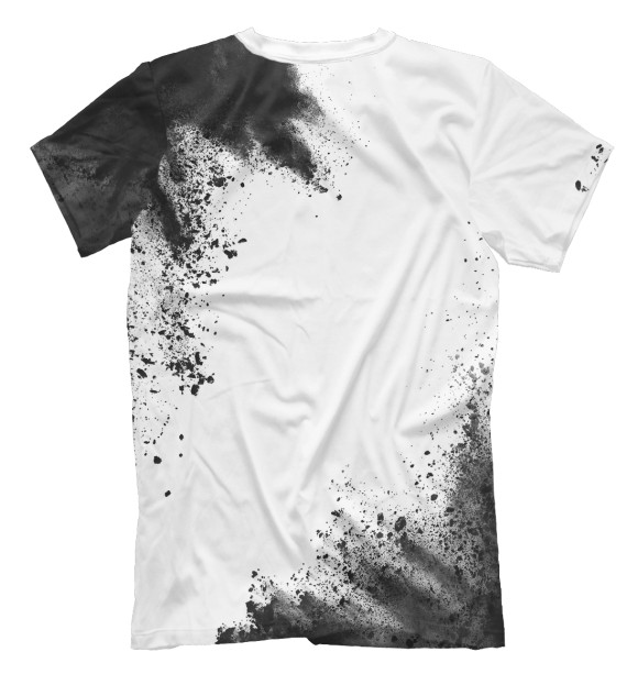 Мужская футболка с изображением Агата Кристи + Кот цвета Белый