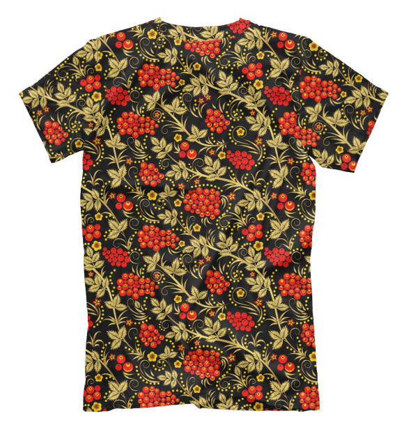 Футболка для мальчиков с изображением Хохлома цвета Белый