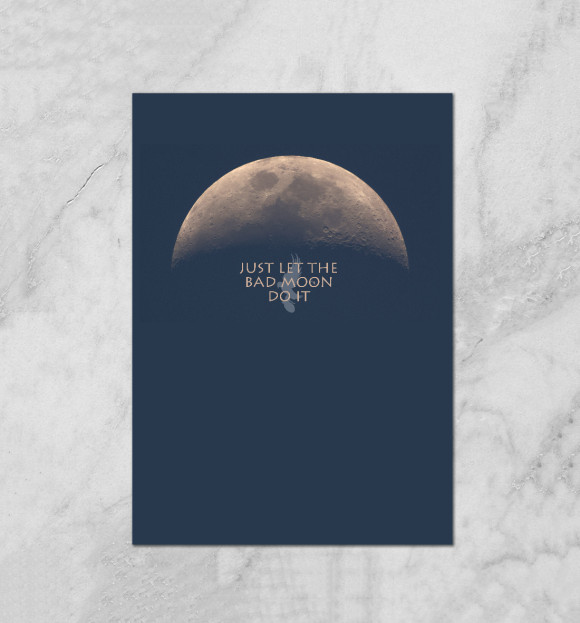 Плакат с изображением Hollywood Undead Bad Moon цвета Белый