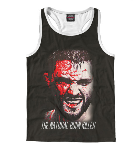 

Майки борцовки Print Bar, Белый, Carlos Condit - The Natural Born Killer