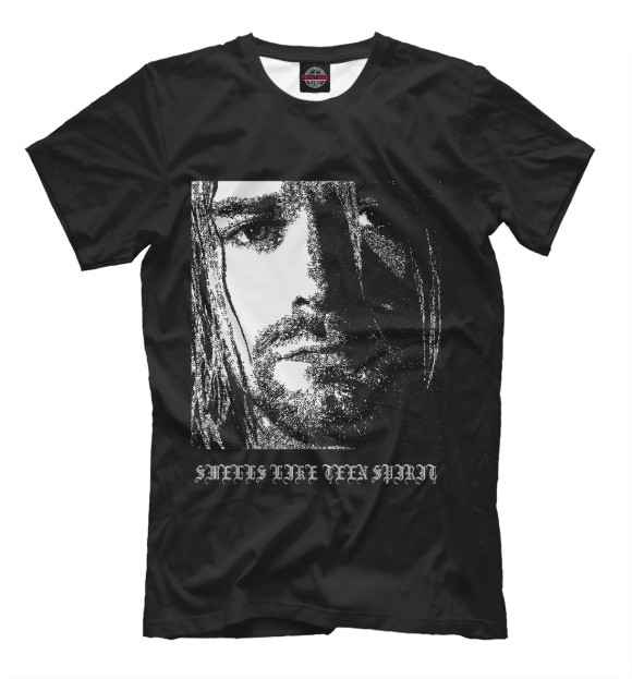 Мужская футболка с изображением Nirvana цвета Белый