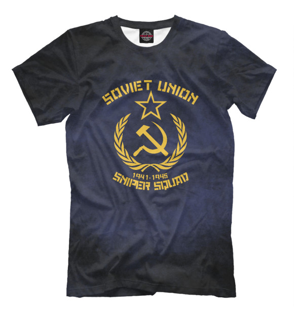 Футболка для мальчиков с изображением Soviet Union Sniper Squad цвета Белый