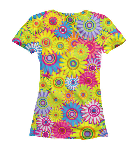 

Футболки Print Bar, Белый, Цветочный Бум