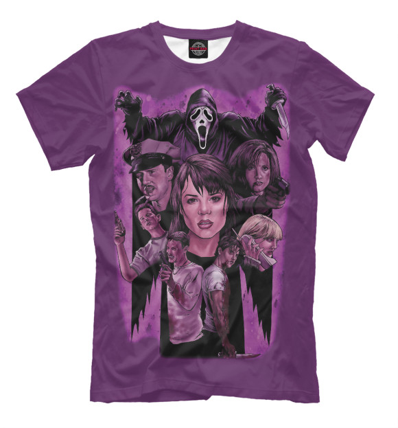 Футболка для мальчиков с изображением Крик цвета Молочно-белый