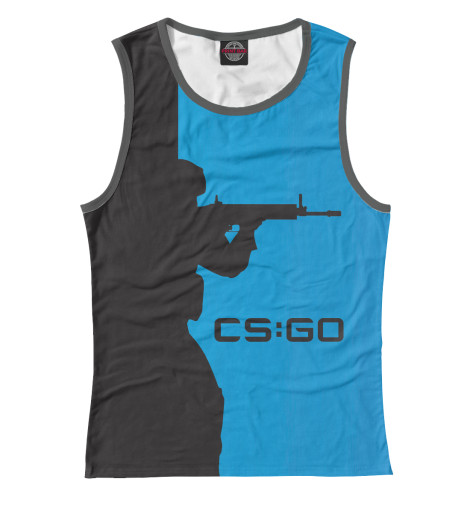 

Майки Print Bar, Белый, CS:GO Силуэт