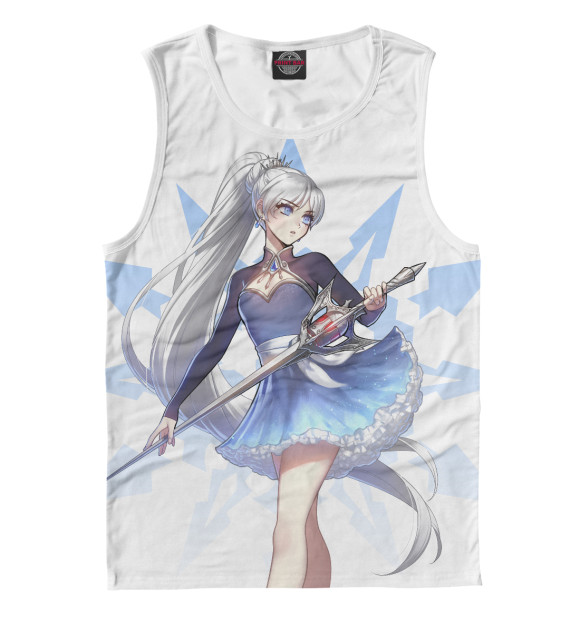 Майка для мальчика с притом RWBY. Вайсс цвета Белый Майка для мальчика с изображением RWBY. Вайсс цвета Белый