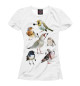 Женская футболка Птички арт