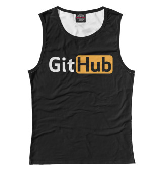 Майка для девочки GitHub в стиле Pornhub для веб-разработчиков