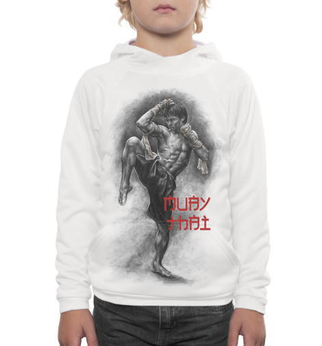 

Худи Print Bar, Белый, Muay Thai