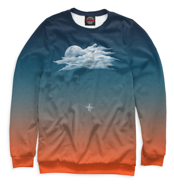 Свитшот для мальчиков с изображением Парашютист цвета Белый