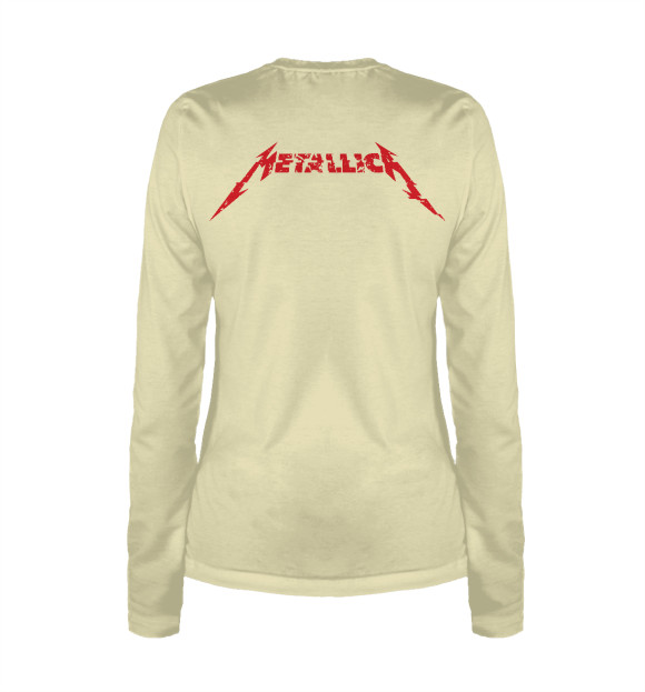 Женский лонгслив с изображением Metallica цвета Белый