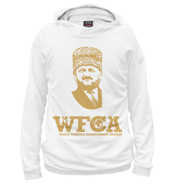 Худи для девочки с изображением WFCA Federation White цвета Белый