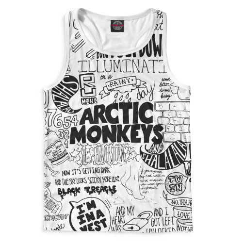 

Майки борцовки Print Bar, Белый, Arctic Monkeys