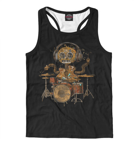 

Майки борцовки Print Bar, Белый, Music Bot