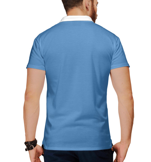 Мужское поло с притом Never Let Me Down Again цвета Белый Мужское поло с изображением Never Let Me Down Again цвета Белый