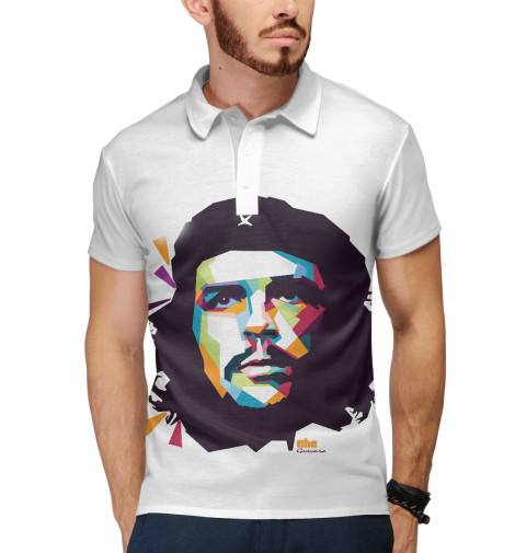

Поло Print Bar, Белый, Che Guevara
