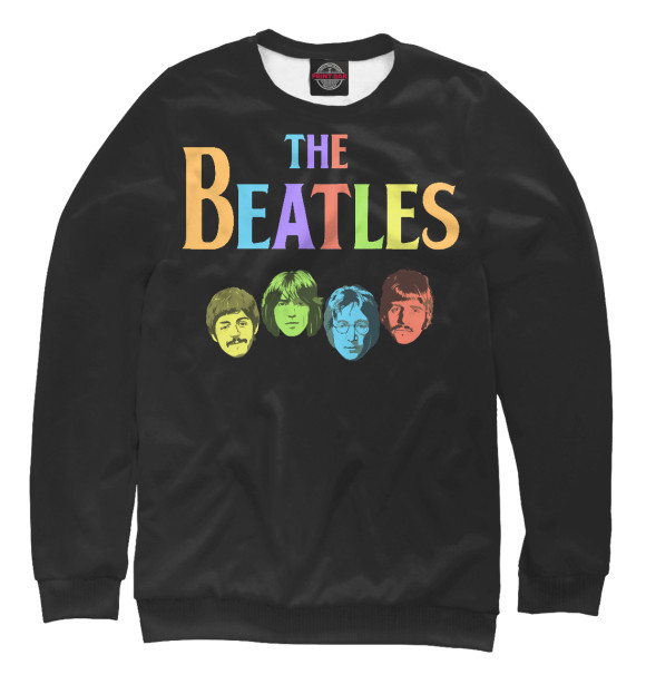 Свитшот для мальчиков с изображением The Beatles цвета Белый