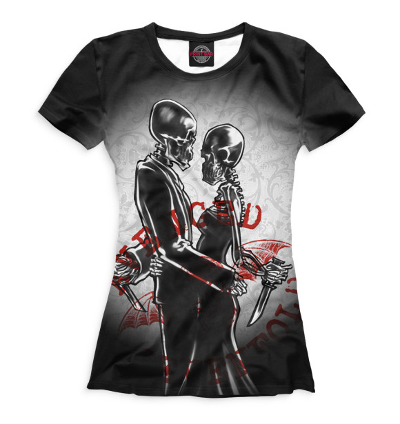 Женская футболка с изображением Avenged Sevenfold цвета Белый