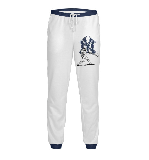 Мужские спортивные штаны с изображением New York Yankees цвета Белый