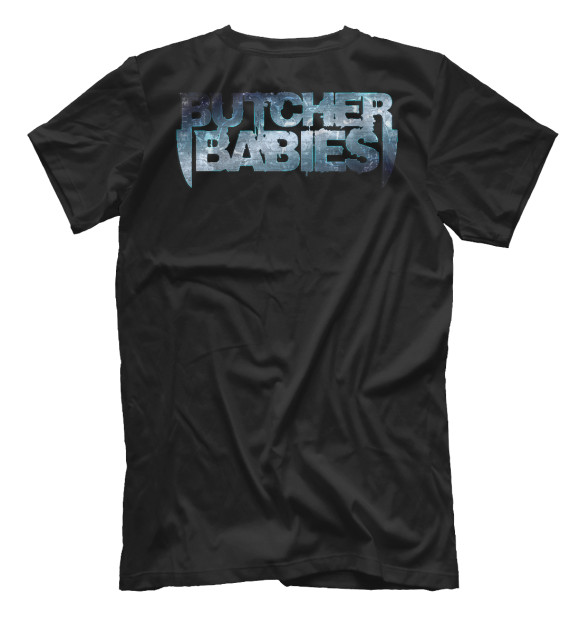 Мужская футболка с изображением Butcher Babies цвета Белый
