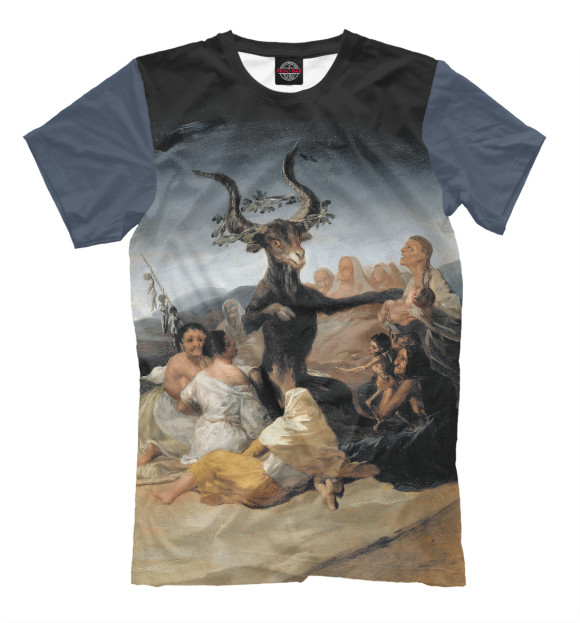 Мужская футболка с изображением Francisco Goya цвета Белый
