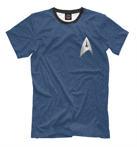 Мужская футболка с изображением Star Trek цвета Серый