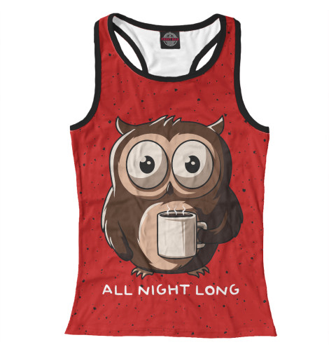 

Майки борцовки Print Bar, Белый, Ночная сова