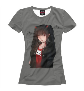 Женская футболка Девочка аниме