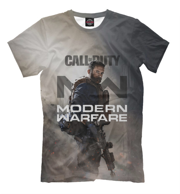 Футболка для мальчиков с изображением Call of Duty: Modern Warfare 2019 цвета Белый