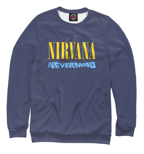 Женский свитшот с изображением Nirvana цвета Белый