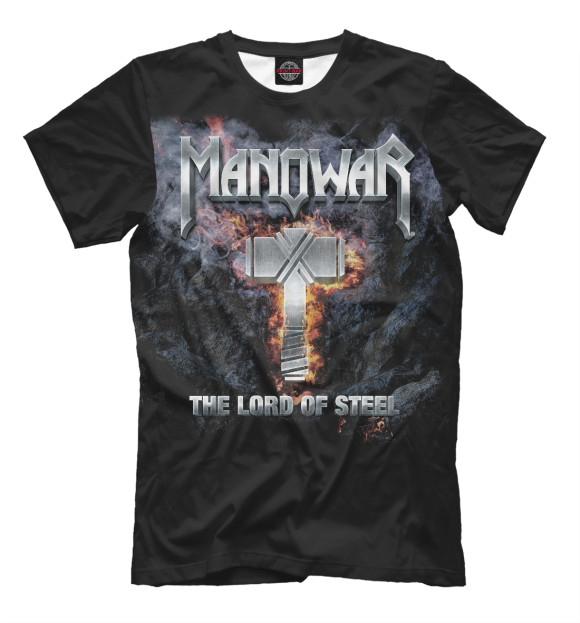 Футболка для мальчиков с изображением Manowar цвета Белый